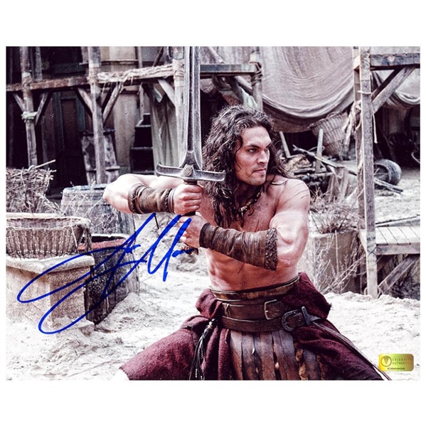 Jason Momoa Autographed 8x10 Conan Cimmerian Warrior Photo
