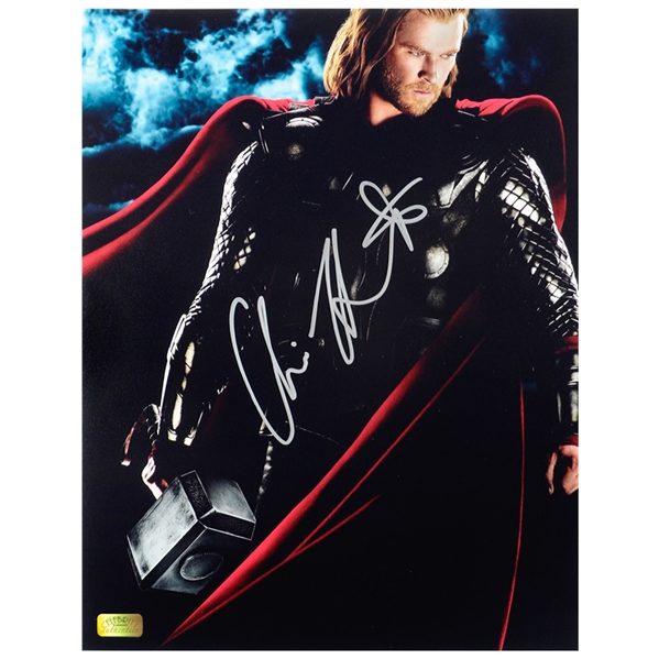 Chris Hemsworth Autographed 11x14 Son of Asgard Photo