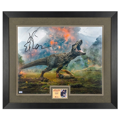 Jeff Goldblum Autographed Jurassic World Tyrannosaurus Rex 16x20 Framed Scene Photo