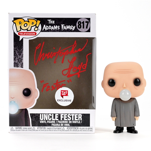 Christopher Lloyd Autographed The Addams Family Uncle Fester POP Vinyl Figure #817
