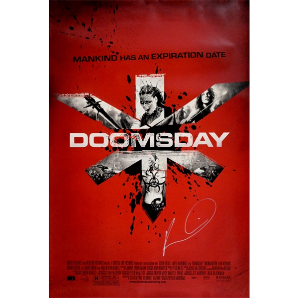 Rhona Mitra Autographed Doomsday 27x40 Movie Poster