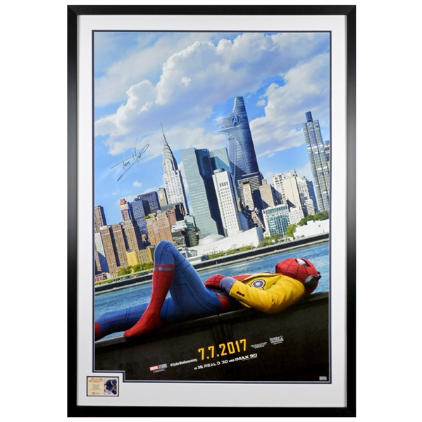  Tom Holland 2017 Spider-Man: Homecoming Original 27x40 Double Sided Framed Movie Poster