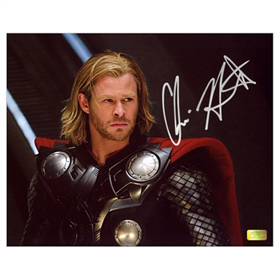 Chris Hemsworth Autographed Thor Movie Scene 8x10 Photo