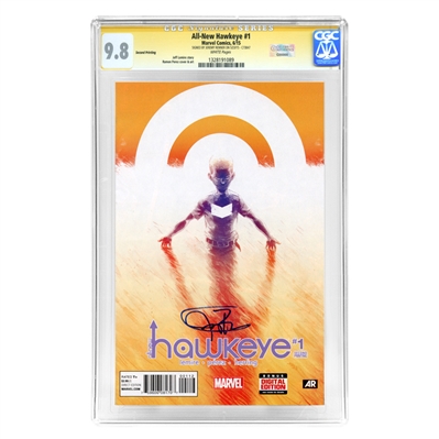 Jeremy Renner Autographed 2012 Marvel CGC Signature Series 9.8 All-New Hawkeye #1 2nd Printing (mint)