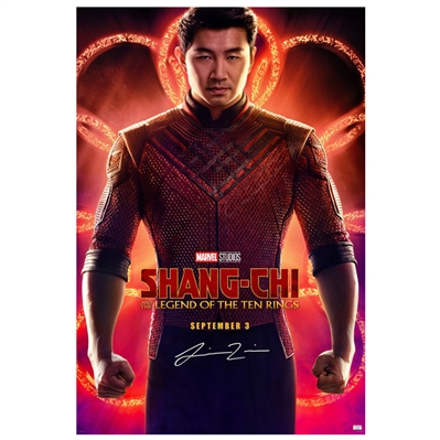 Simu Liu Autographed Shang-Chi and the Legend of the Ten Rings Original 27x40 Double-Sided Movie Poster