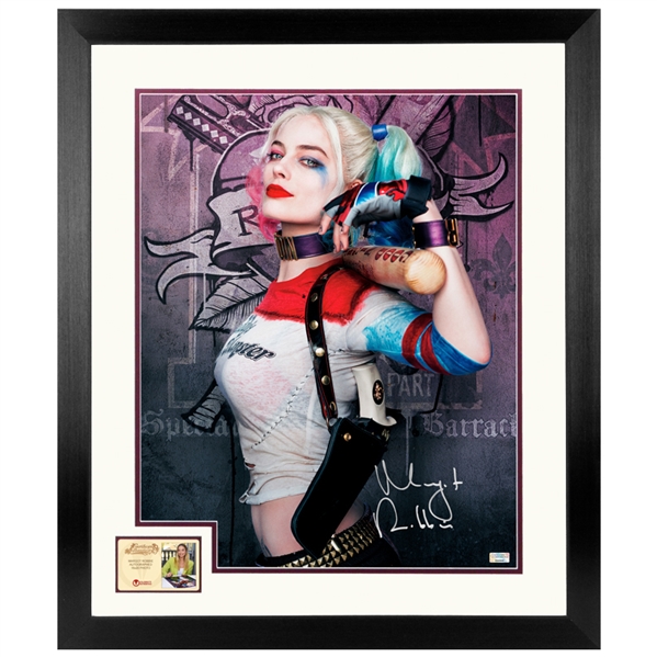 Margot Robbie Autographed Suicide Squad Harley Quinn 16×20 Framed Photo