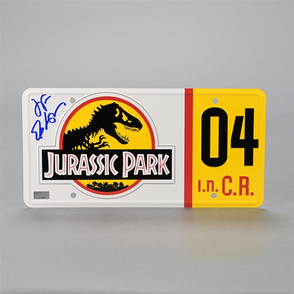 Jeff Goldblum Autographed Jurassic Park Authentic Metal License Plate #04