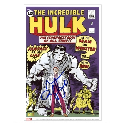 Mark Ruffalo Autographed The Incredible Hulk #1 Comic Cover 8×12 Photo