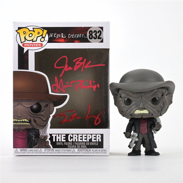 Jonathan Breck, Justin Long, Gina Philips Autographed 2001 Jeepers Creepers POP Vinyl #832