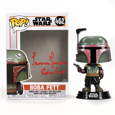 Temuera Morrison Autographed Star Wars Boba Fett POP Vinyl #462 * RARE!