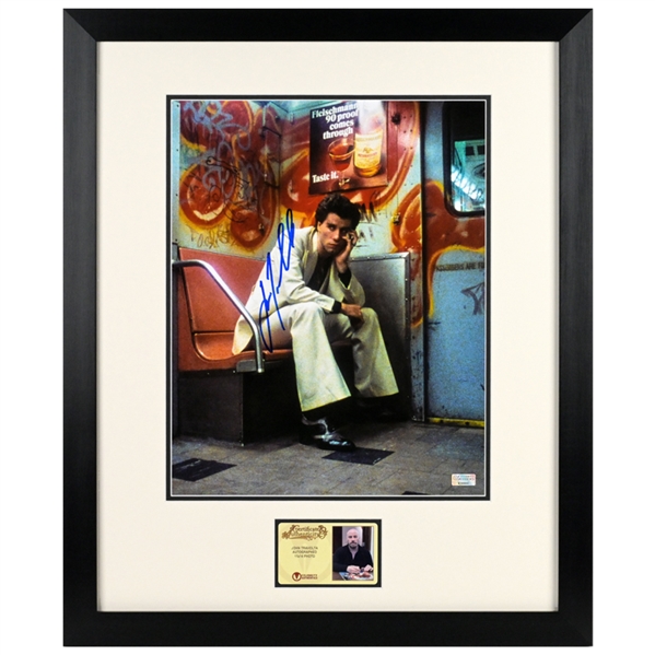 John Travolta Autographed Classic Saturday Night Fever Tony Manero 11x14 Framed Photo