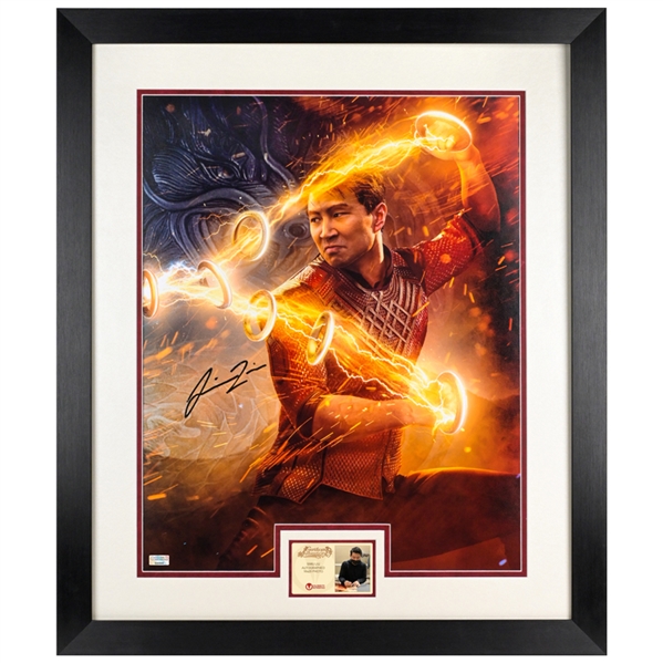 Simu Liu Autographed Shang-Chi and the Legend of the Ten Rings 16x20 Framed Photo