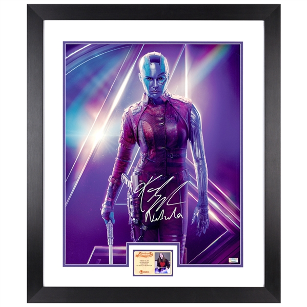 Karen Gillan Autographed 2018 Avengers Infinity War Nebula 16x20 Photo with Nebula Inscription