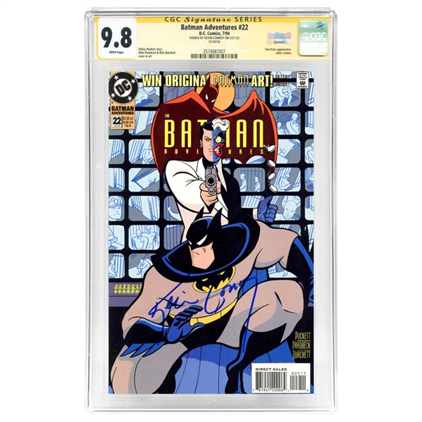 Kevin Conroy Autographed 1994 Batman Adventures #22 CGC SS 9.8 * White Pages 