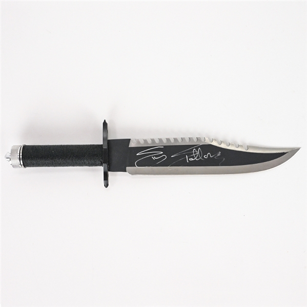  Sylvester Stallone Autographed Official Rambo First Blood Part II  Survival Knife *VERY RARE*