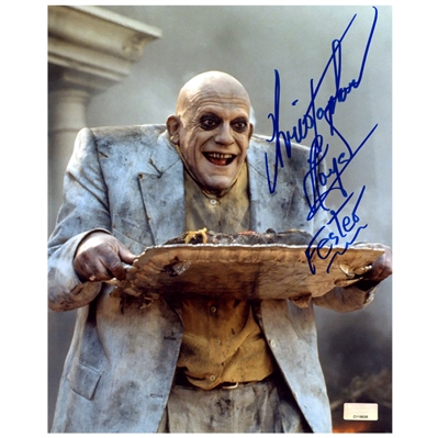 Christopher Lloyd Autographed Addams Family Uncle Fester 8x10 Scene Photo