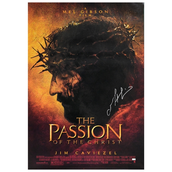 Mel Gibson Autographed 2004 The Passion of the Christ Original 27x40 Single-Sided Movie Poster