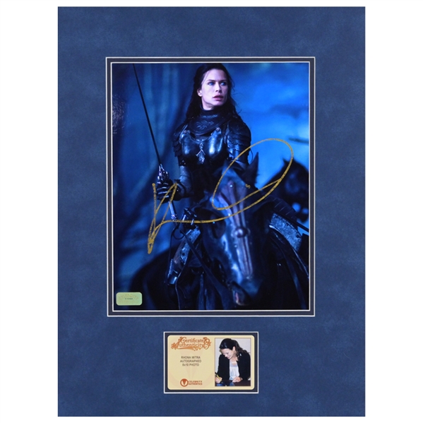 Rhona Mitra Autographed Underworld Rise of the Lycans 8x10 Action Matted Photo