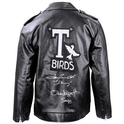 Olivia Newton-John & John Travolta Autographed Grease Deluxe T-Birds Jacket