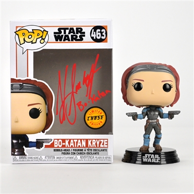 Katee Sackhoff Autographed Star Wars Mandalorian Bo Katan Kryze Chase #463 *RARE!