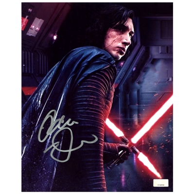 Adam Driver Autographed Rare Star Wars Last Jedi Kylo Ren 8x10 Photo