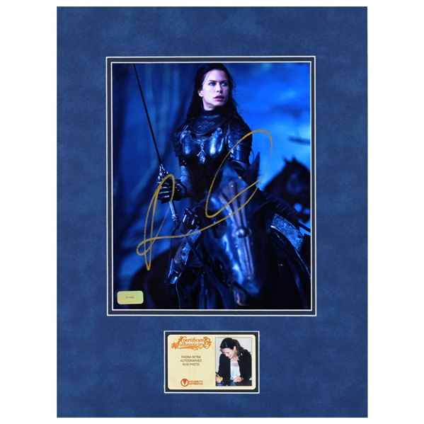  Rhona Mitra Autographed Underworld Rise of the Lycans 8x10 Action Matted Photo