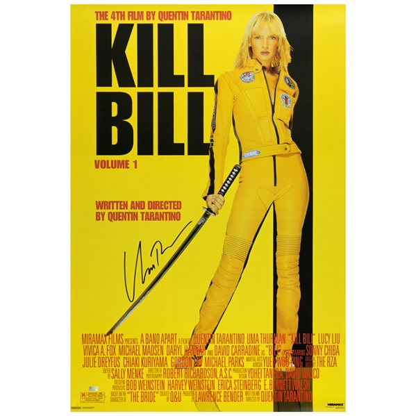 Uma Thurman Autographed Kill Bill 24x36 Single-Sided Movie Poster