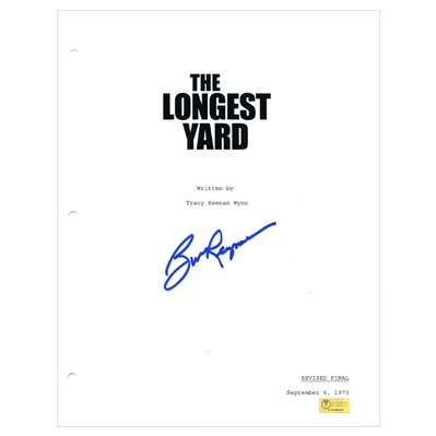 Burt Reynolds Autographed 1974 The Longest Yard Script Cover  