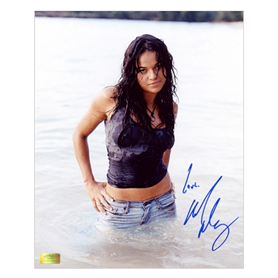 Michelle Rodriguez Autographed Lost 8×10 Ocean Photo
