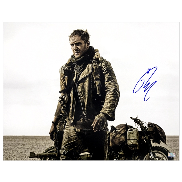 Tom Hardy Autographed 2015 Mad Max: Fury Road Max Rockatansky 16x20 Photo