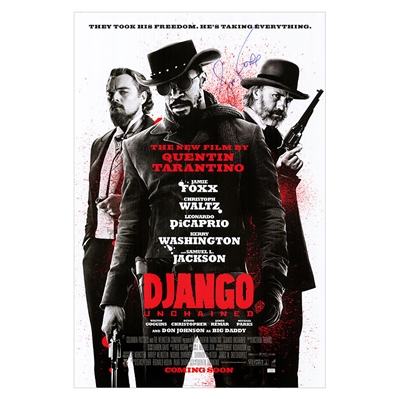 Jamie Foxx Autographed Django Unchained Original International Double-Sided 27x40 Movie Poster