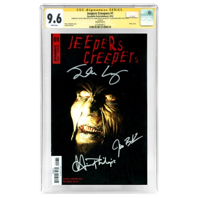 Justin Long, Jonathan Breck, Gina Philips Autographed 2018 Jeepers Creepers #1 CGC SS 9.6 * Very Rare