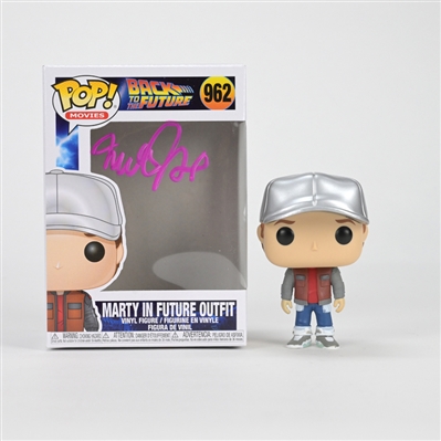   Michael J. Fox Autographed 1995 Back to the Future Marty in Future Outfit #962 POP! Vinyl Figure