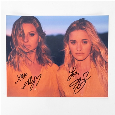 Aly & AJ Michalka Autographed Ten Years EP 8x10 Promo Photo 