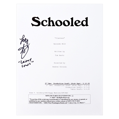 AJ Michalka Autographed Schooled Script Cover 
