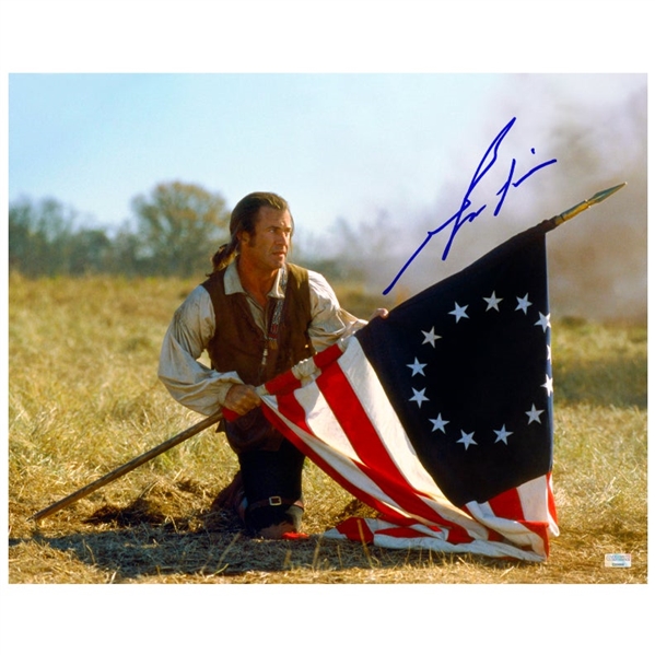  Mel Gibson Autographed 2000 The Patriot 16x20 Photo