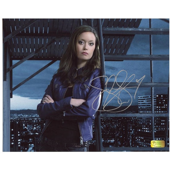 Summer Glau Autographed Sarah Connor Chronicles Terminator On Set 8x10 Photo