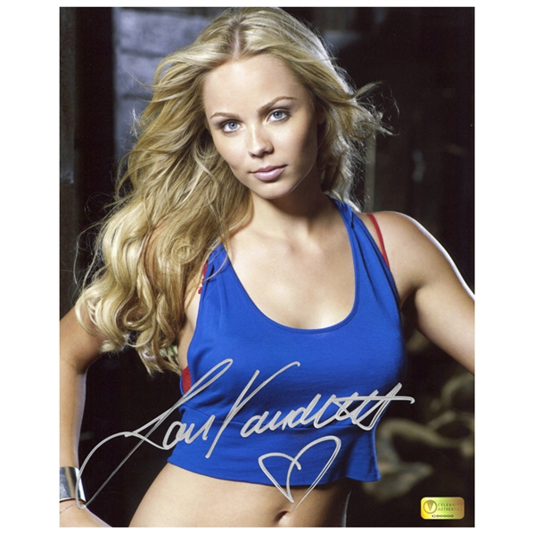 Laura Vandervoort Autographed Supergirl Kara 8x10 Close Up Photo