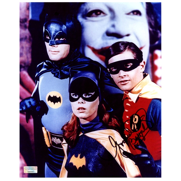 Yvonne Craig Autographed Classic Batman 1966 Batgirl, Batman, Robin 8x10 Photo