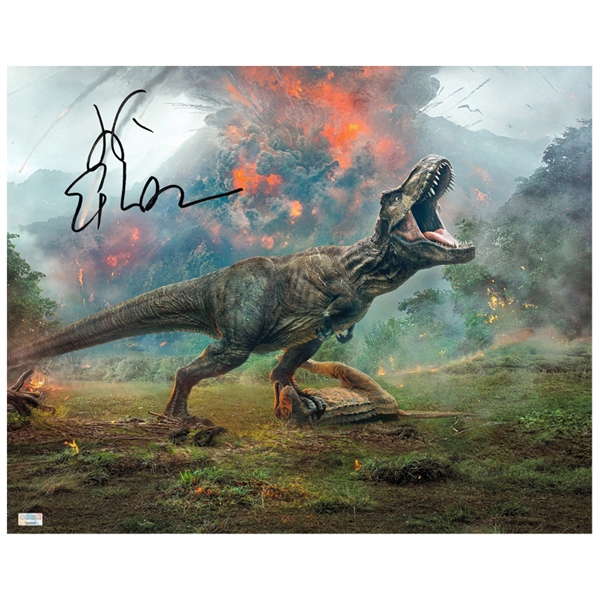  Jeff Goldblum Autographed Jurassic Park T-Rex 16x20 Photo