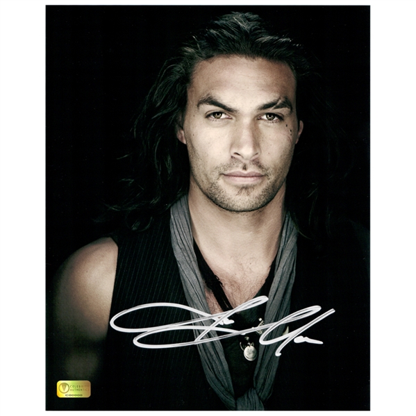 Jason Momoa Autographed Close Up 8x10 Portrait Photo