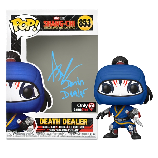  Andy Le Autographed 2021 Shang-Chi Death Dealer GameStop Exclusive POP Vinyl #853