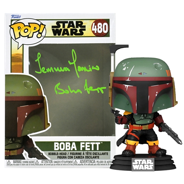  Temuera Morrison Autographed Star Wars Boba Fett Pop Vinyl #480