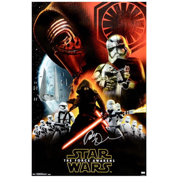 Adam Driver Autographed Star Wars The Force Awakens First Order 22x34 Poster