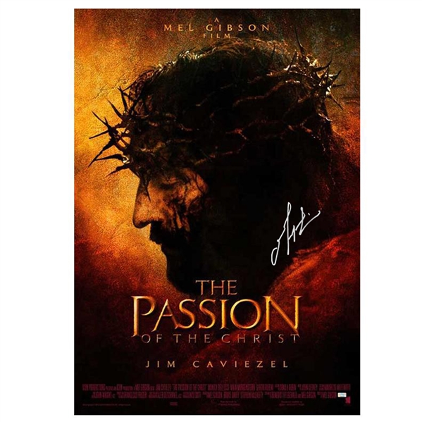 Mel Gibson Autographed 2004 The Passion of the Christ Original 27x40 Single-Sided Movie Poster