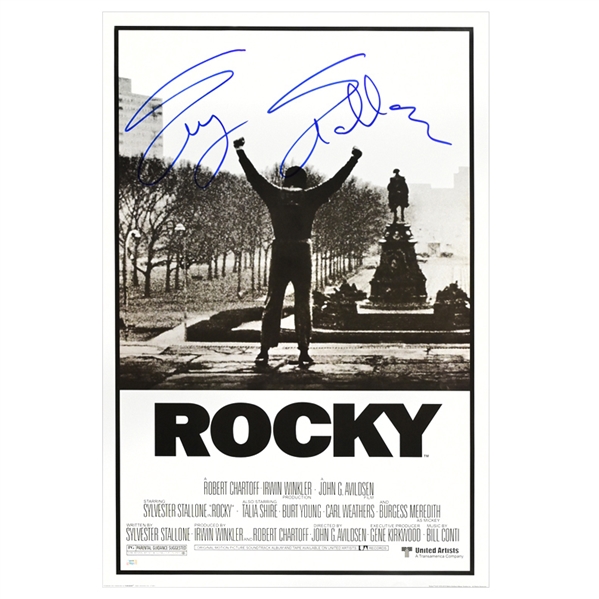  Sylvester Stallone Autographed Rocky Single-Sided 24x36 Movie Poster