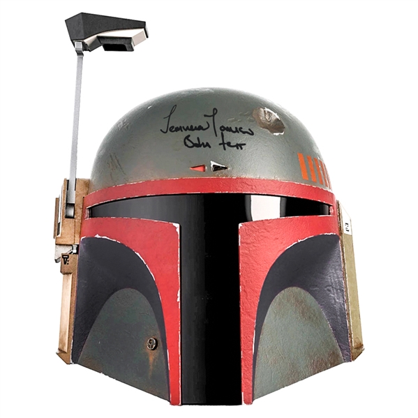 Temuera Morrison Autographed Black Series Boba Fett Electronic Voice Controlled Helmet