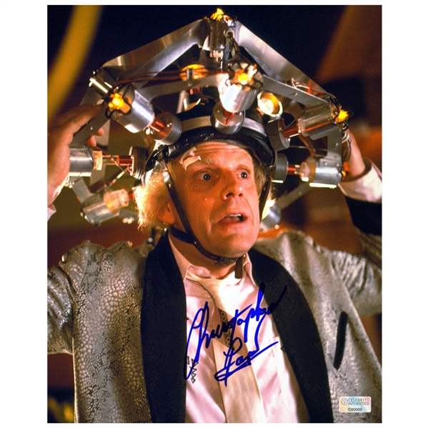 Christopher Lloyd Autographed Back to the Future Doc Brown 8x10 Photo