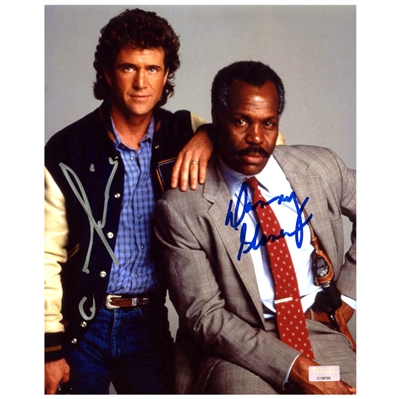 Mel Gibson and Danny Glover Autographed 1989 Lethal Weapon II Riggs and Murtaugh 8x10 Photo