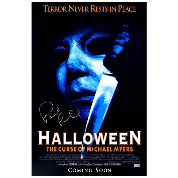 Paul Rudd Autographed Halloween: The Curse of Michael Myers 16×24 Poster